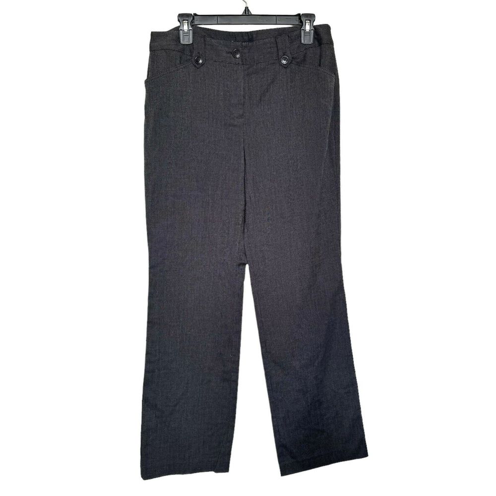 Jones New York Sz 8 Stretch Pants Dressy Office Wear Work Trousers Dark Academia